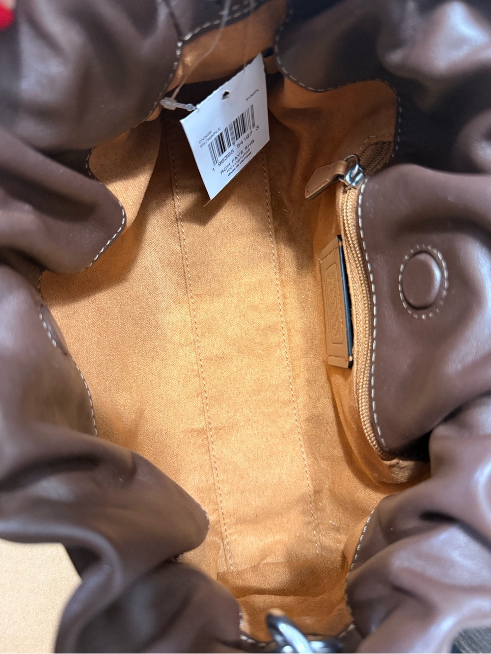 Coach Faye Shoulder Bag In Maple with Silver (New With Tags) - Picture 3 of 10